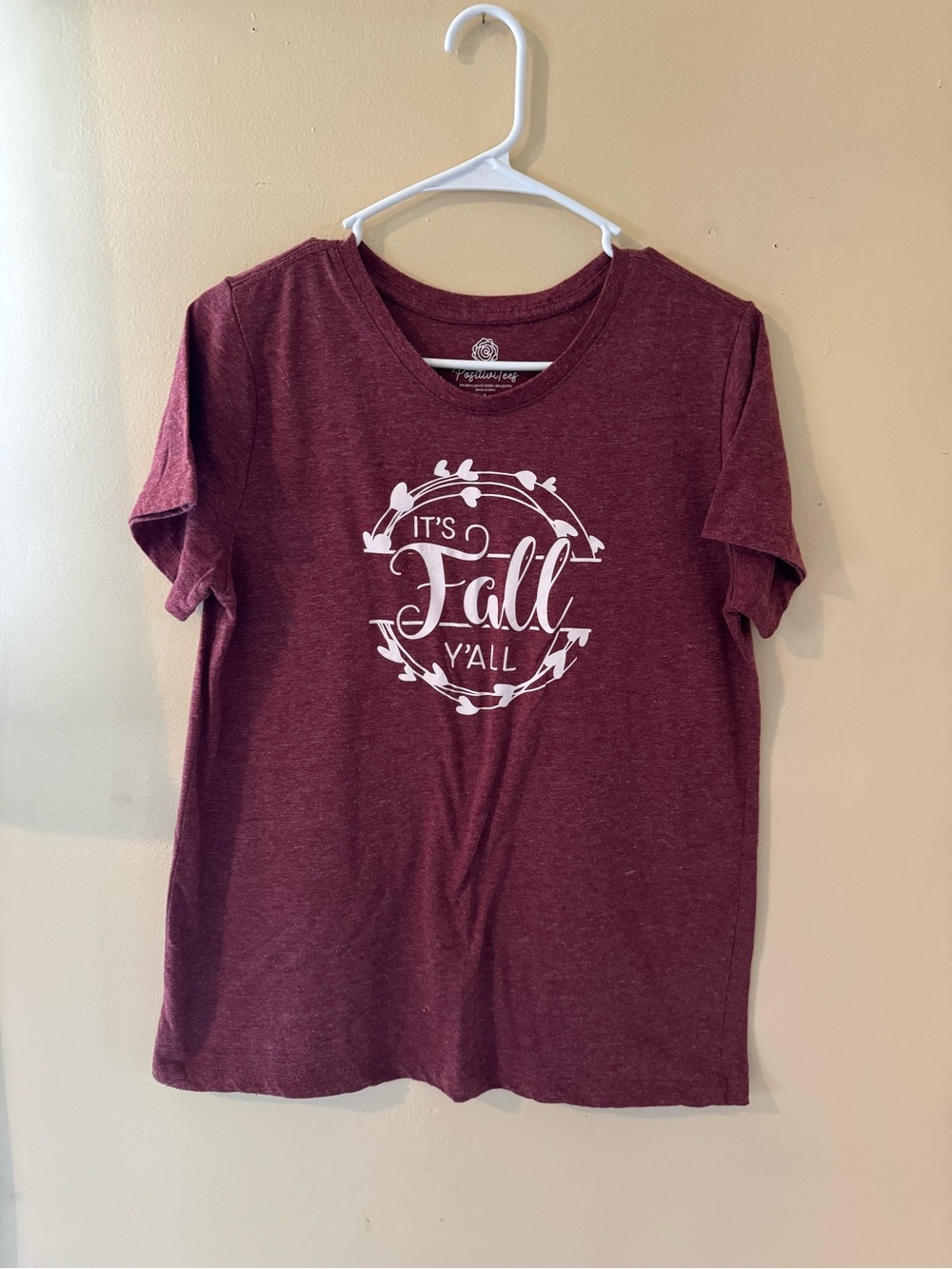 🎄5 for $20Positive Tees “It’s Fall Y’all” Graphic Tee Size Large